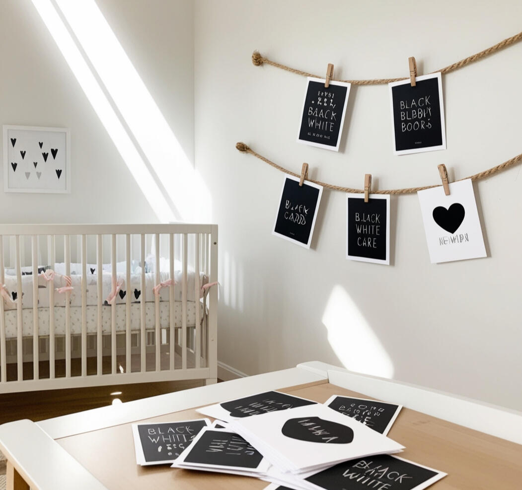 DIGITAL NEWBORN SETS B&amp;W cards and simple themes to help babies explore the world.